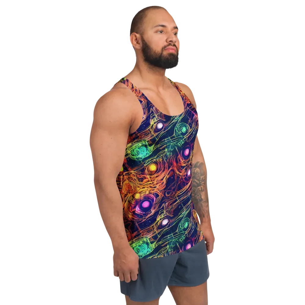 Stellar Circuit on Men's Tank Top — Right Front
