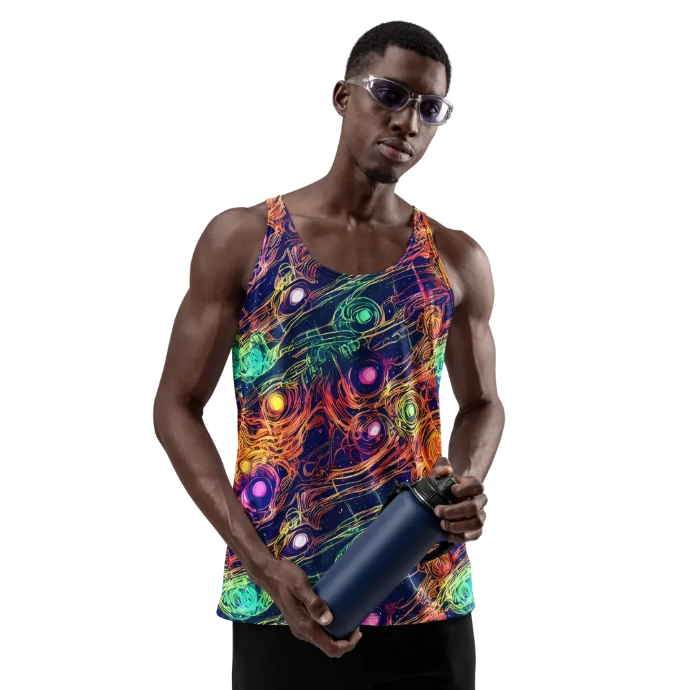 Stellar Circuit on Men's Tank Top — Front