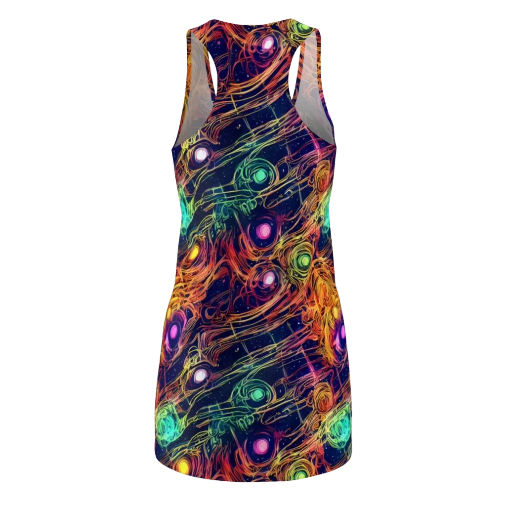 Stellar Circuit on Racerback Dress — Back