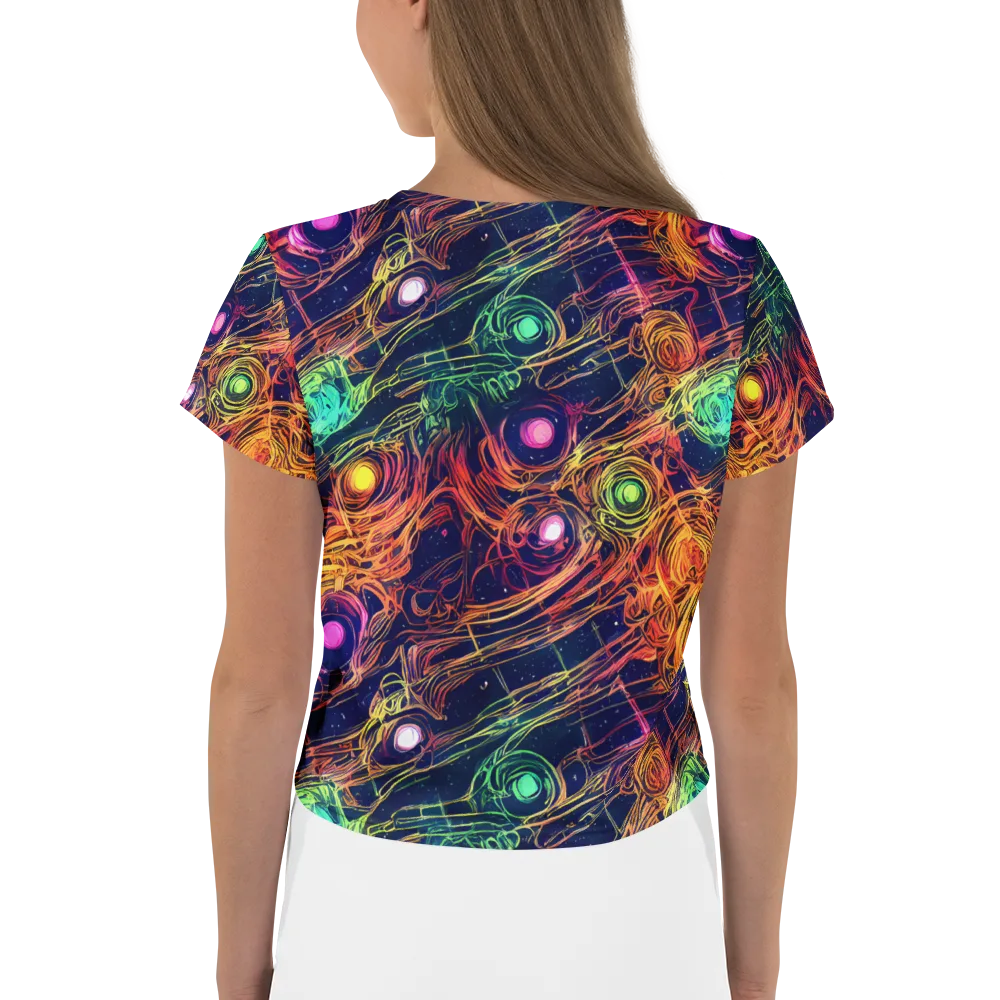 Stellar Circuit on Crop Tee — Back