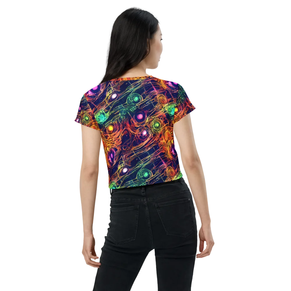 Stellar Circuit on Crop Tee — Back