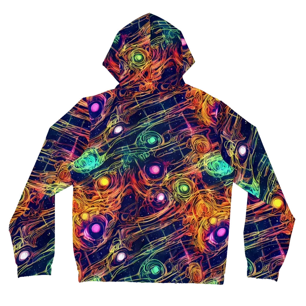 Stellar Circuit on Women's Full-Zip Hoodie — Back