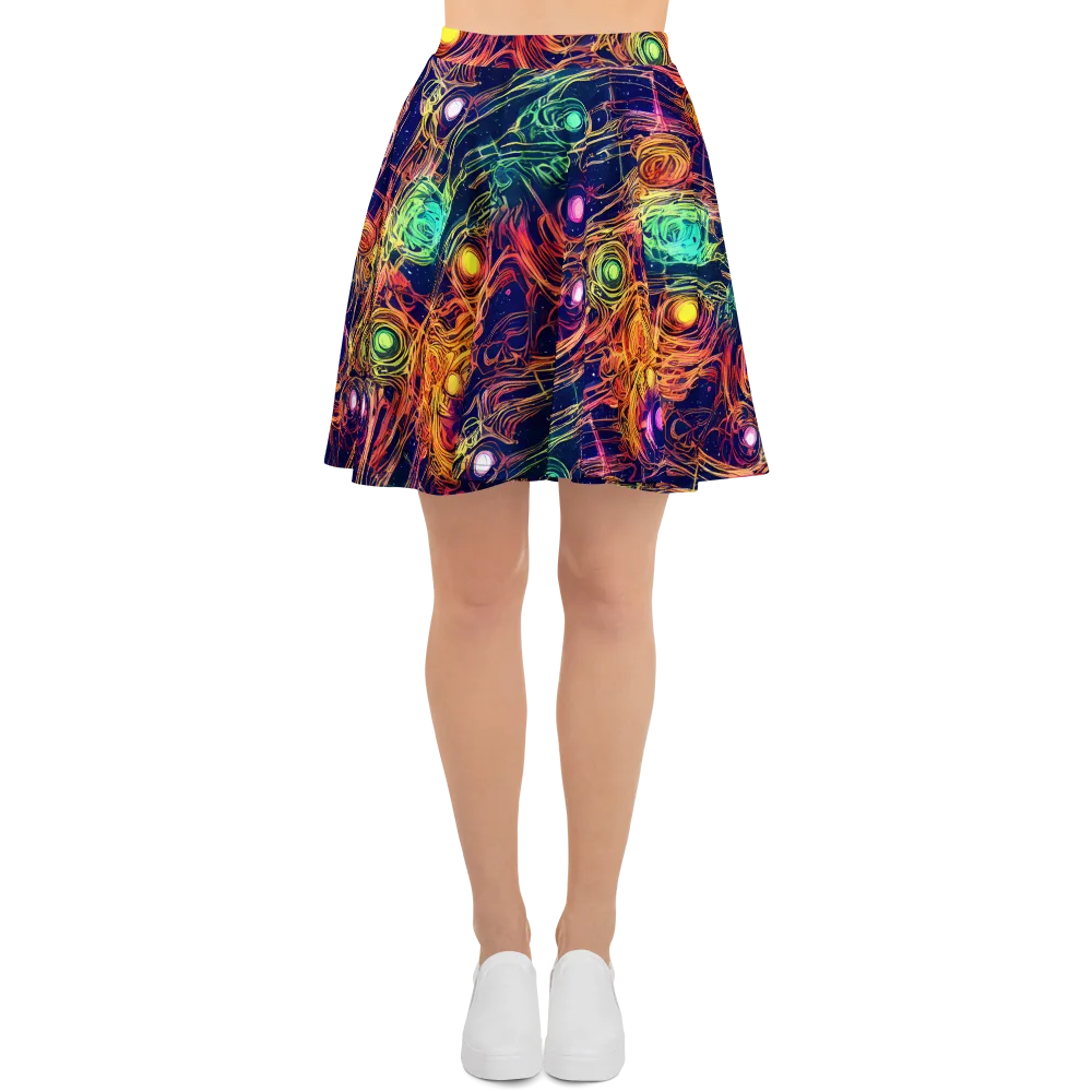 Stellar Circuit on Skater Skirt — Front