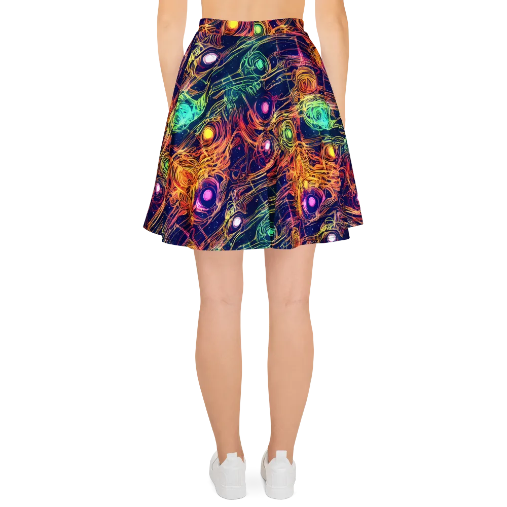 Stellar Circuit on Skater Skirt — Back