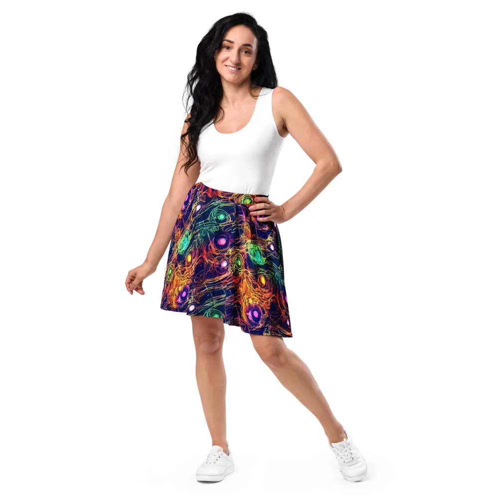 Stellar Circuit on Skater Skirt — Front