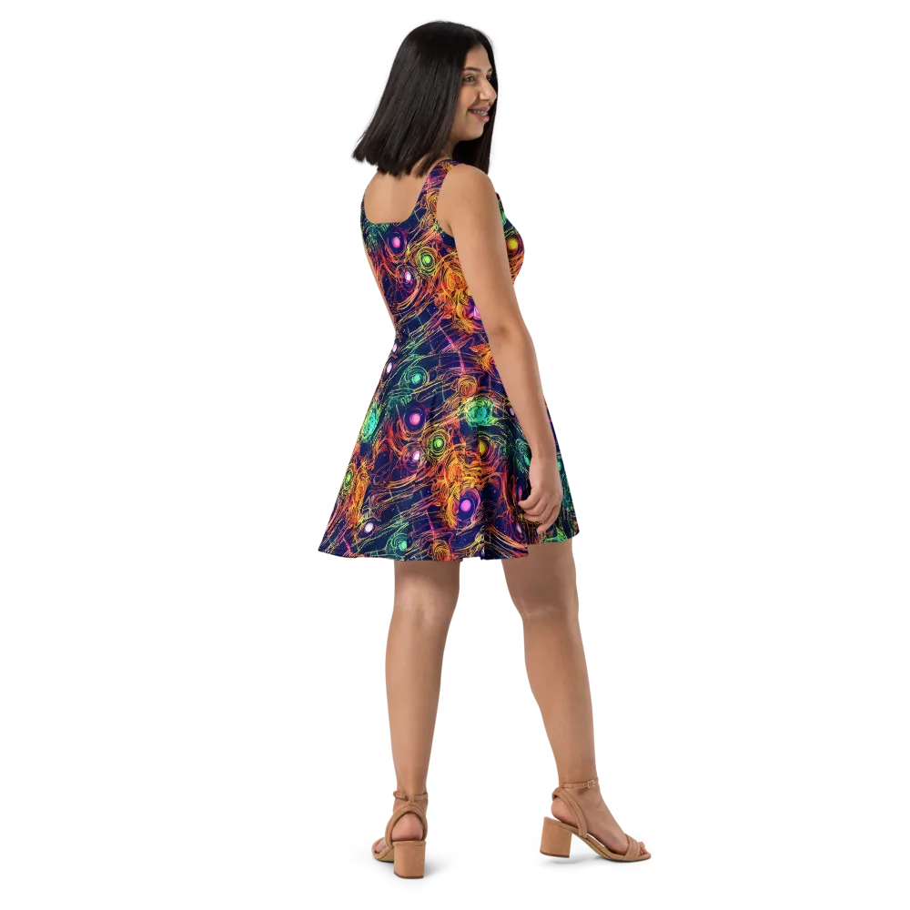 Stellar Circuit on Skater Dress — Right