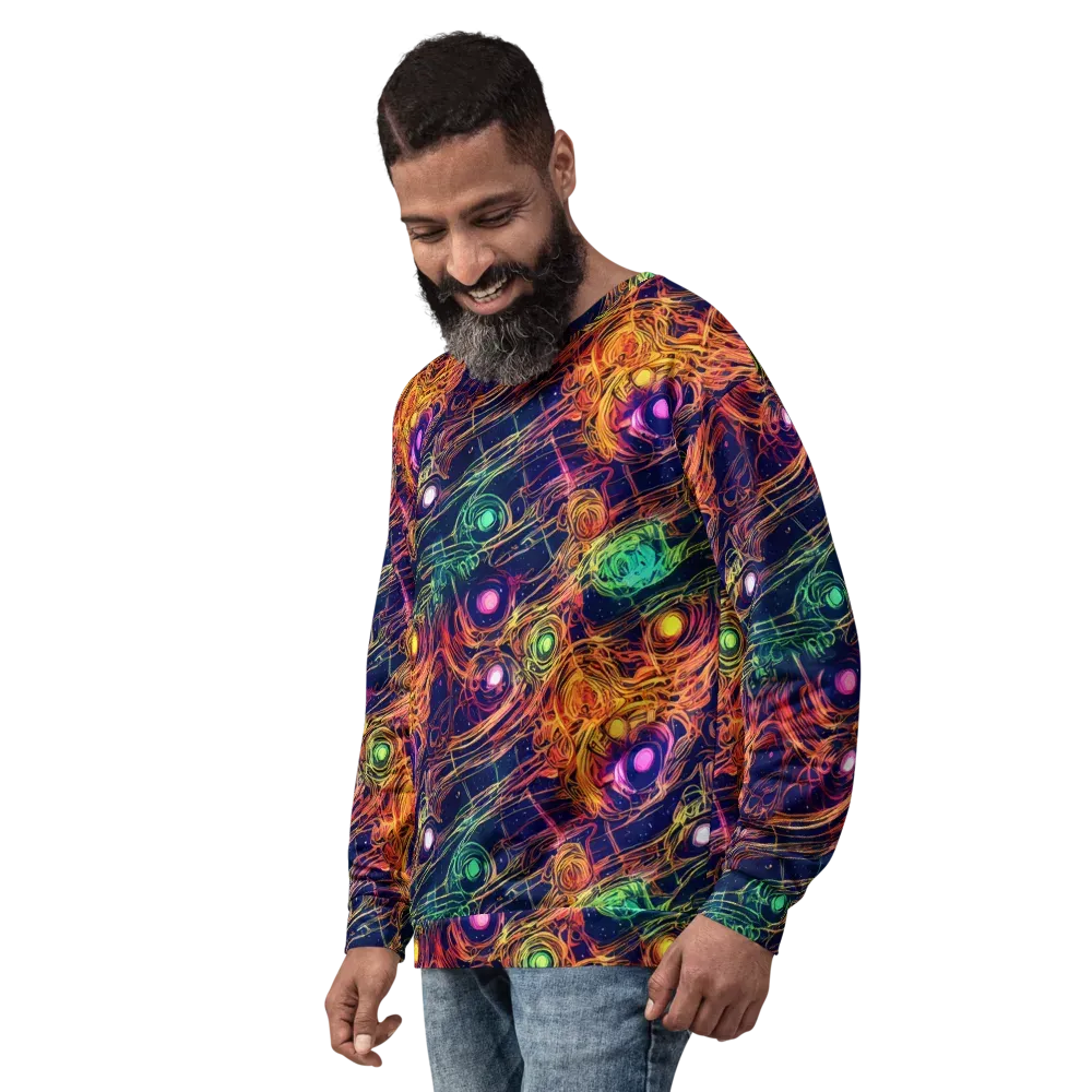 Stellar Circuit on Sweatshirt — Left Front