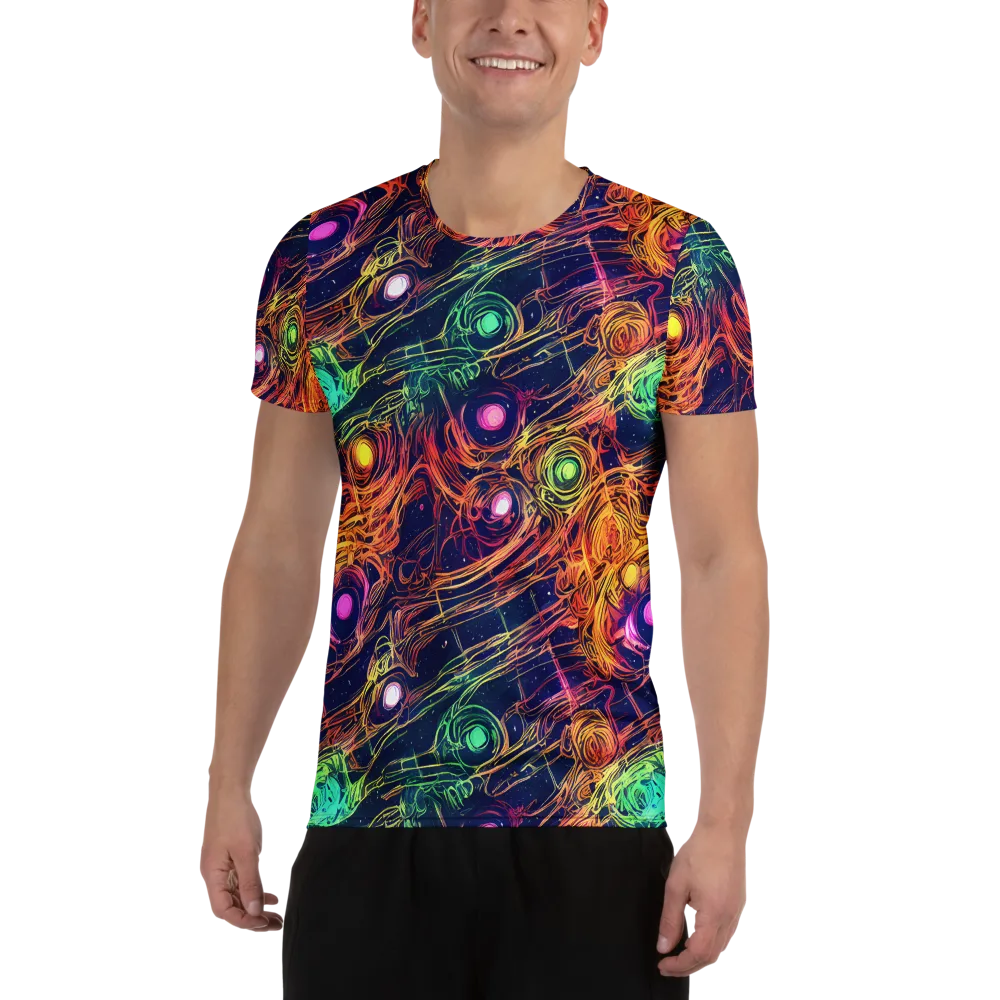 Stellar Circuit on Men's Athletic T-Shirt — Front