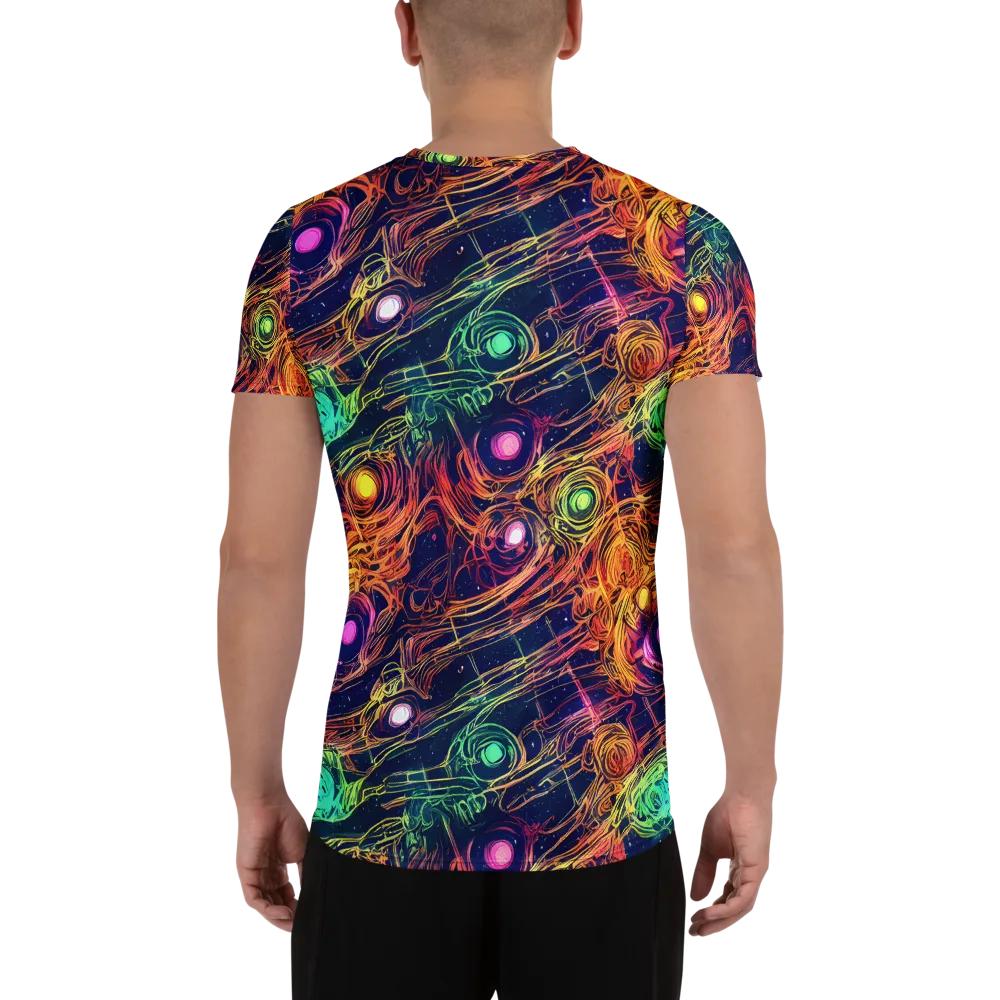 Stellar Circuit on Men's Athletic T-Shirt — Back