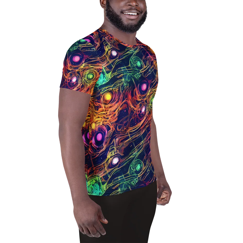 Stellar Circuit on Men's Athletic T-Shirt — Right