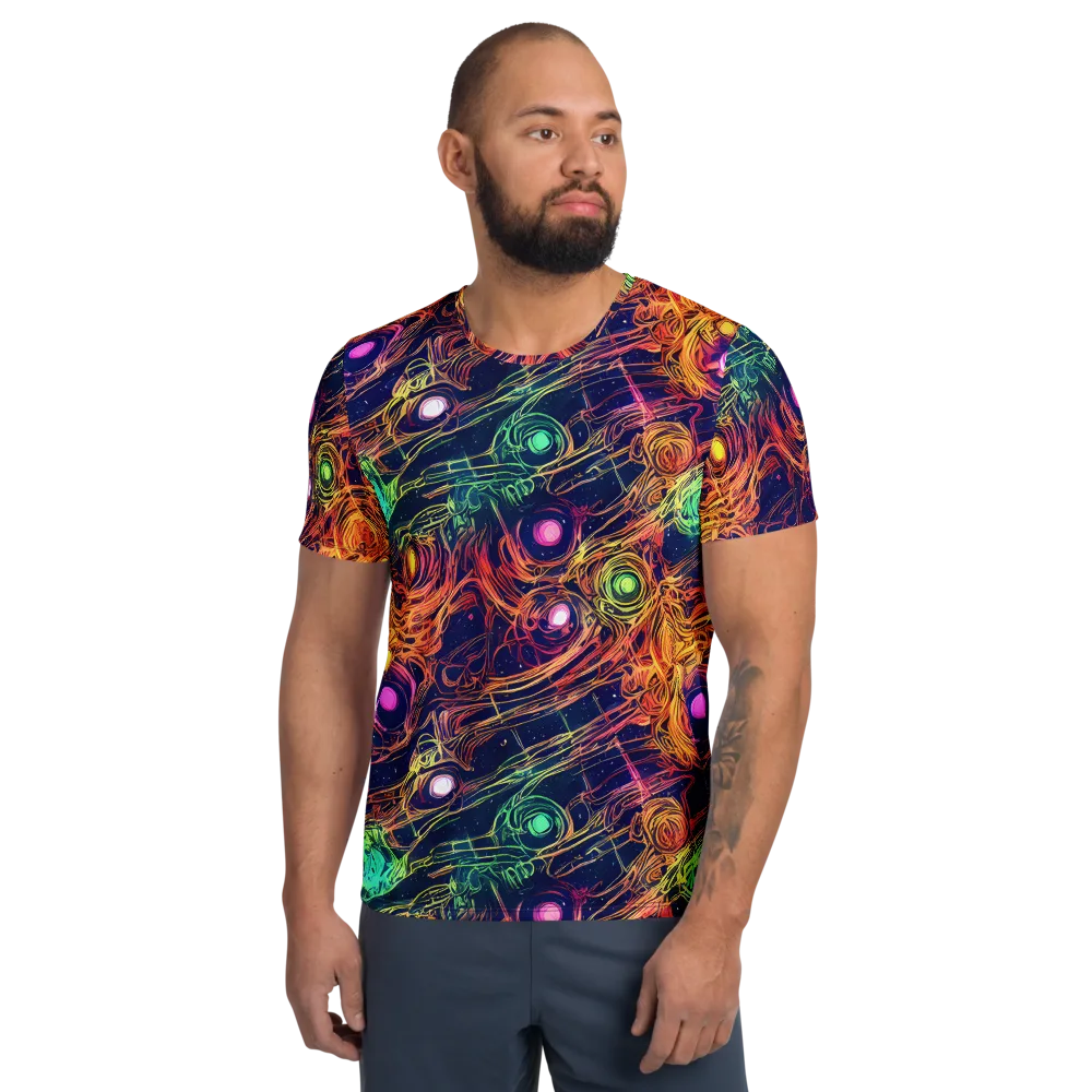 Stellar Circuit on Men's Athletic T-Shirt — Front