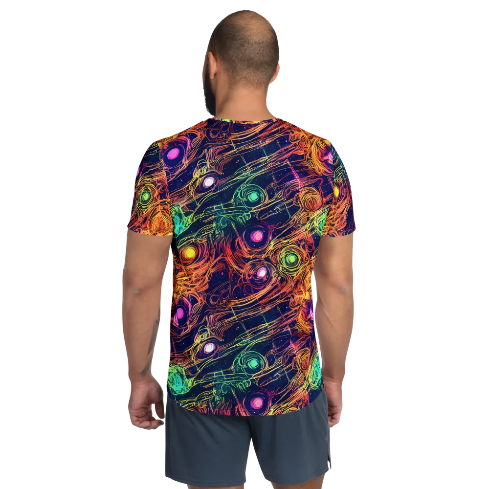 Stellar Circuit on Men's Athletic T-Shirt — Back