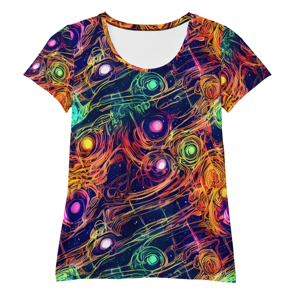 Stellar Circuit on Women's Athletic T-Shirt — Front