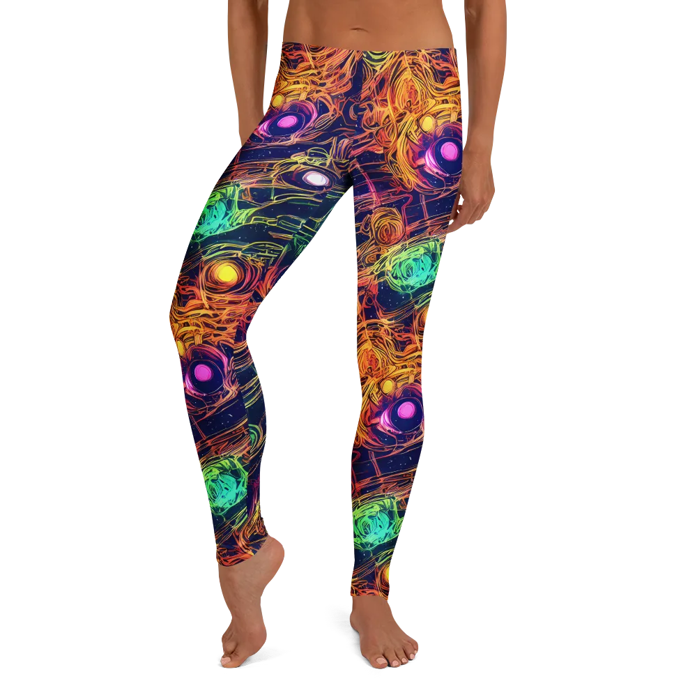 Stellar Circuit on Leggings — Front