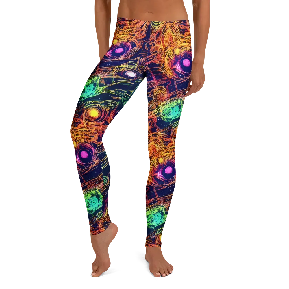 Stellar Circuit on Leggings — Front