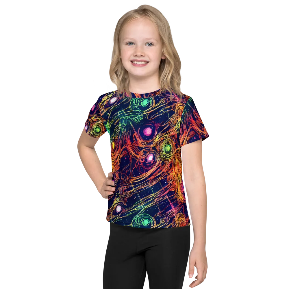 Stellar Circuit on Kids Crew Neck T-Shirt — Front
