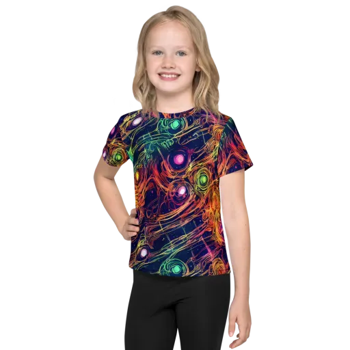 Stellar Circuit on a Kids Crew Neck T-Shirt