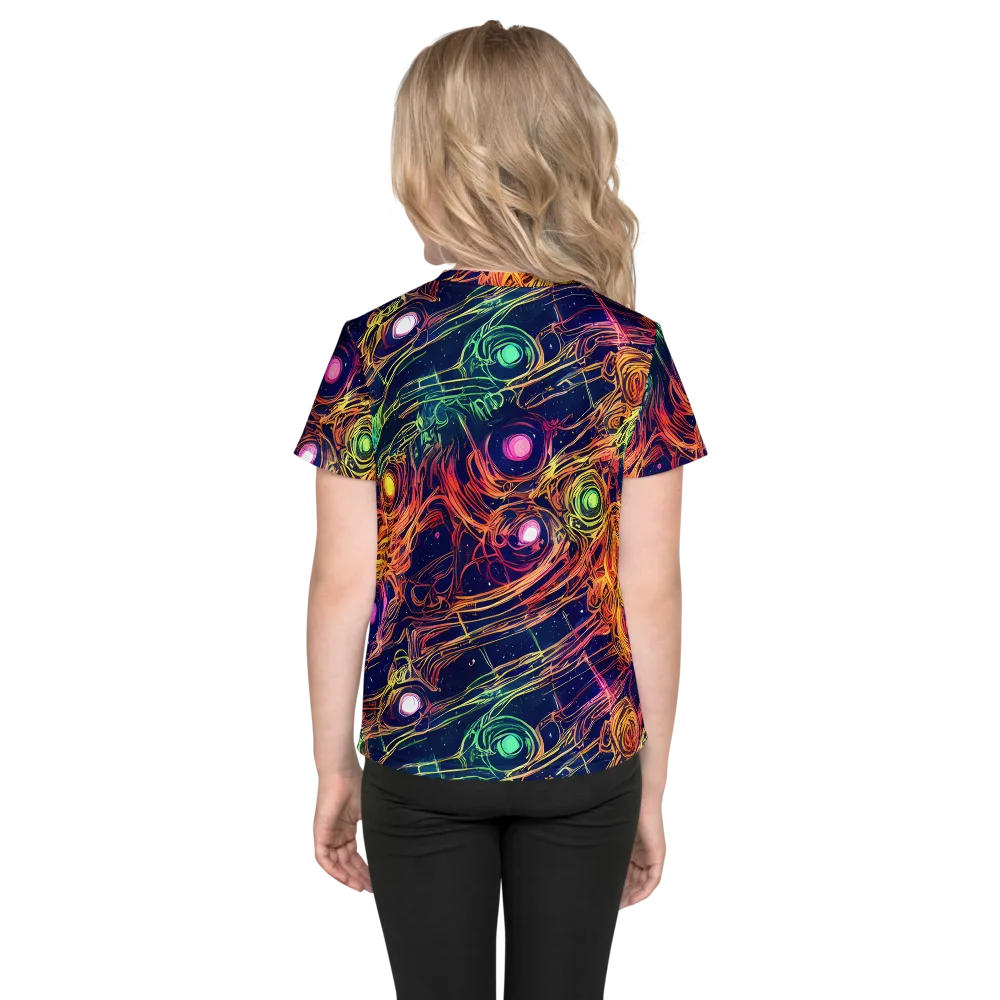 Stellar Circuit on Kids Crew Neck T-Shirt — Back