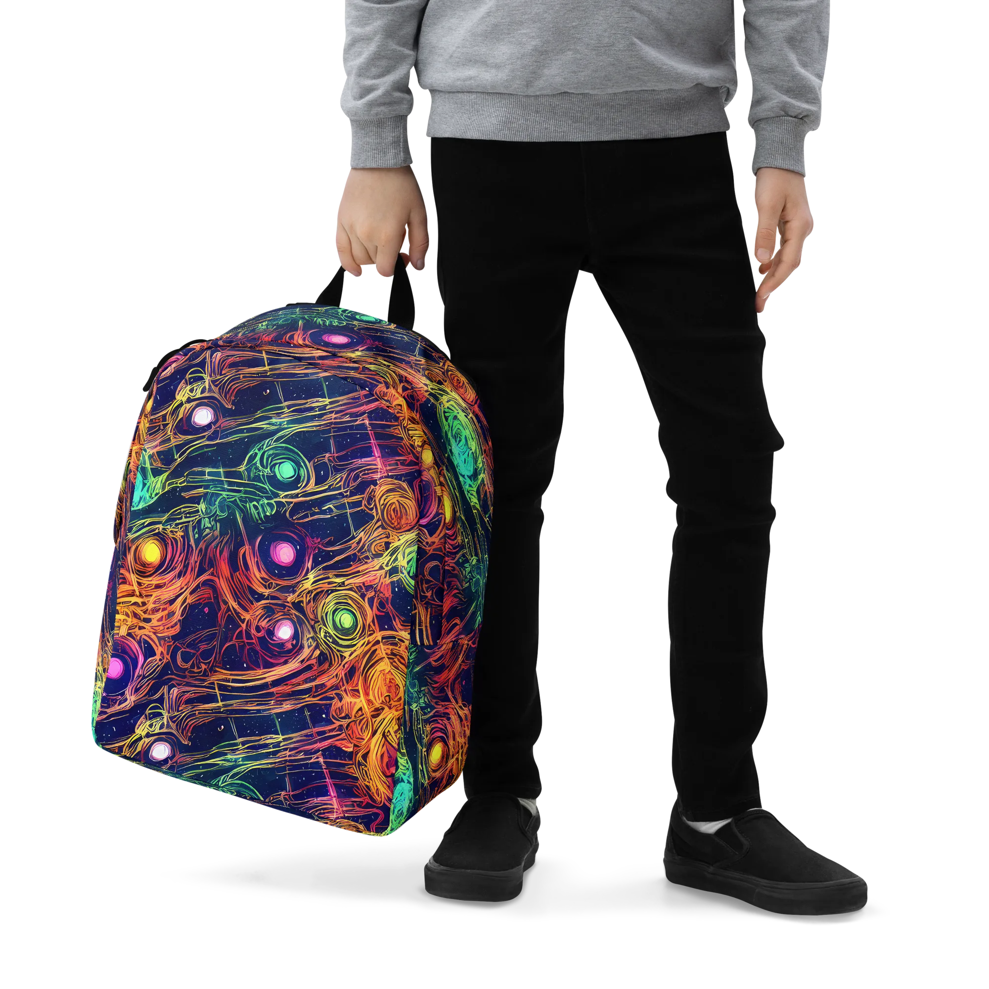 Stellar Circuit on Minimalist Backpack — Zoomed-in