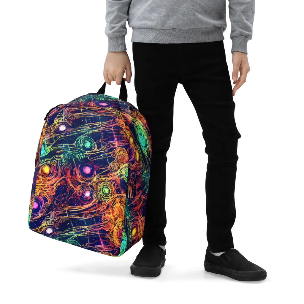Stellar Circuit on Minimalist Backpack — Zoomed-in