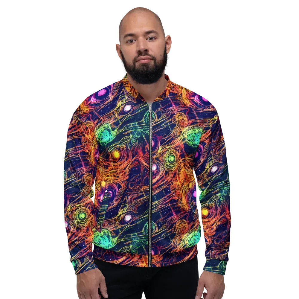 Stellar Circuit on Bomber Jacket — Front