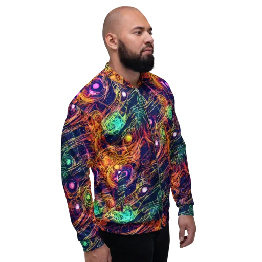 Stellar Circuit on a Bomber Jacket