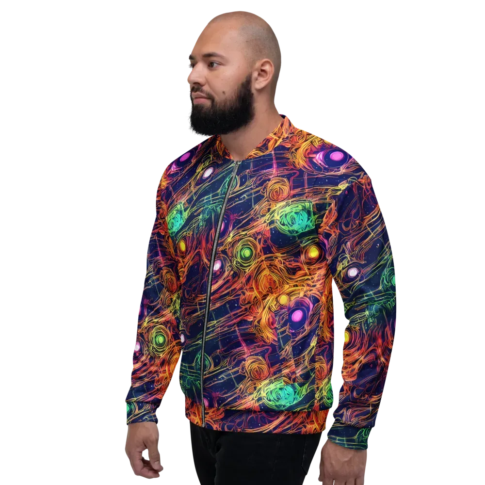 Stellar Circuit on Bomber Jacket — Left