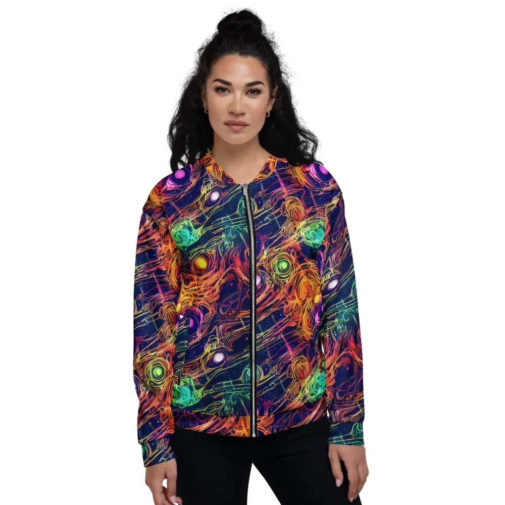 Stellar Circuit on Bomber Jacket — Front