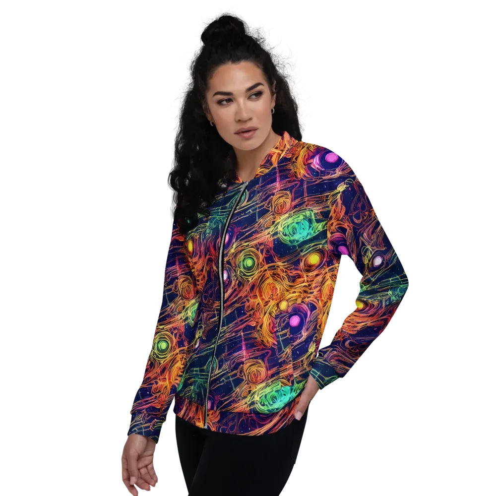 Stellar Circuit on Bomber Jacket — Left