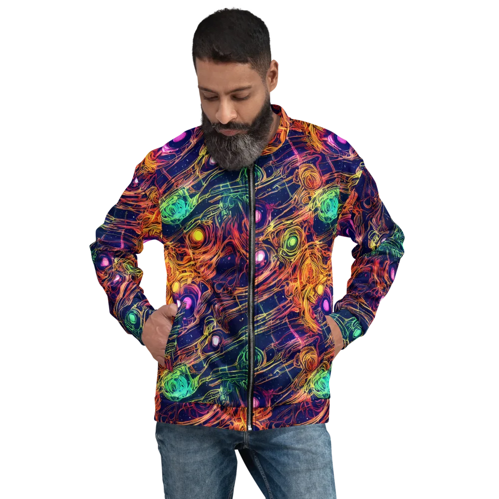 Stellar Circuit on Bomber Jacket — Front