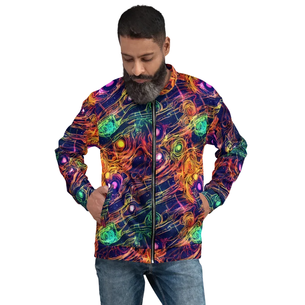 Stellar Circuit on Bomber Jacket — Front