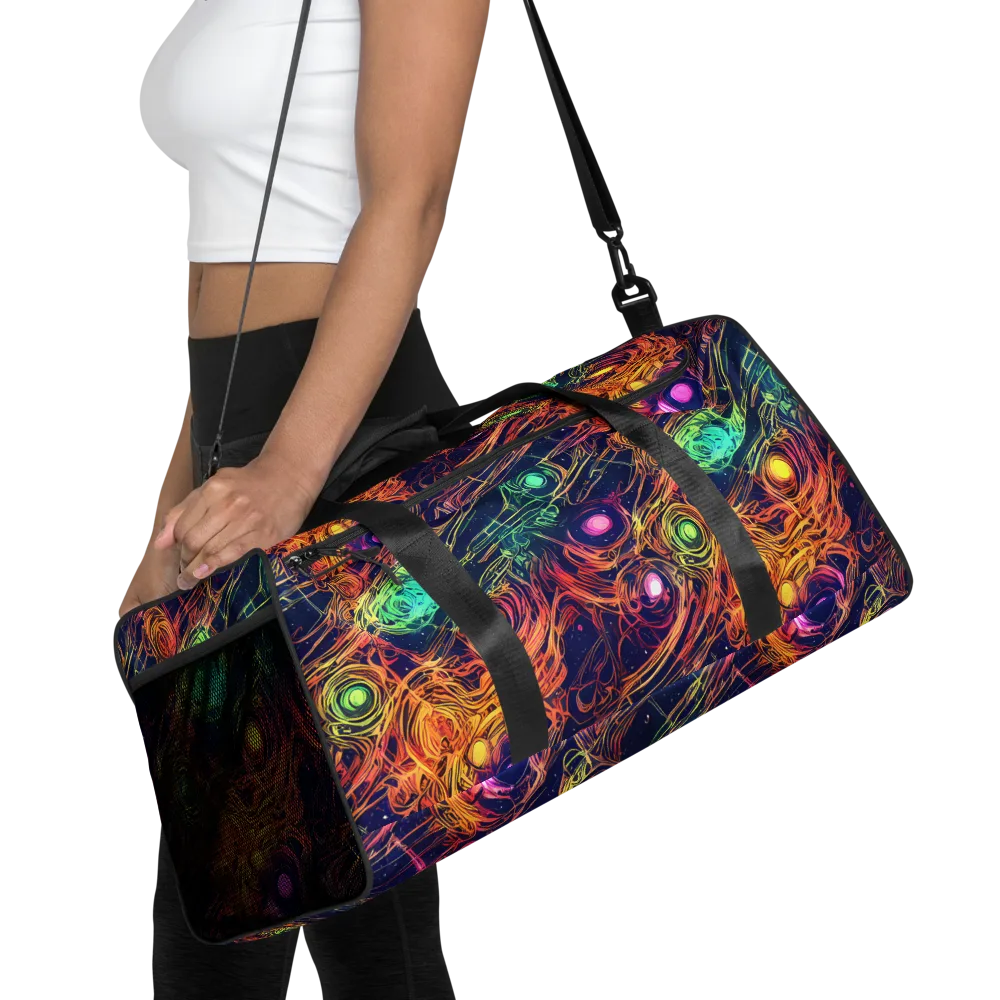 Stellar Circuit on Duffle Bag — Front