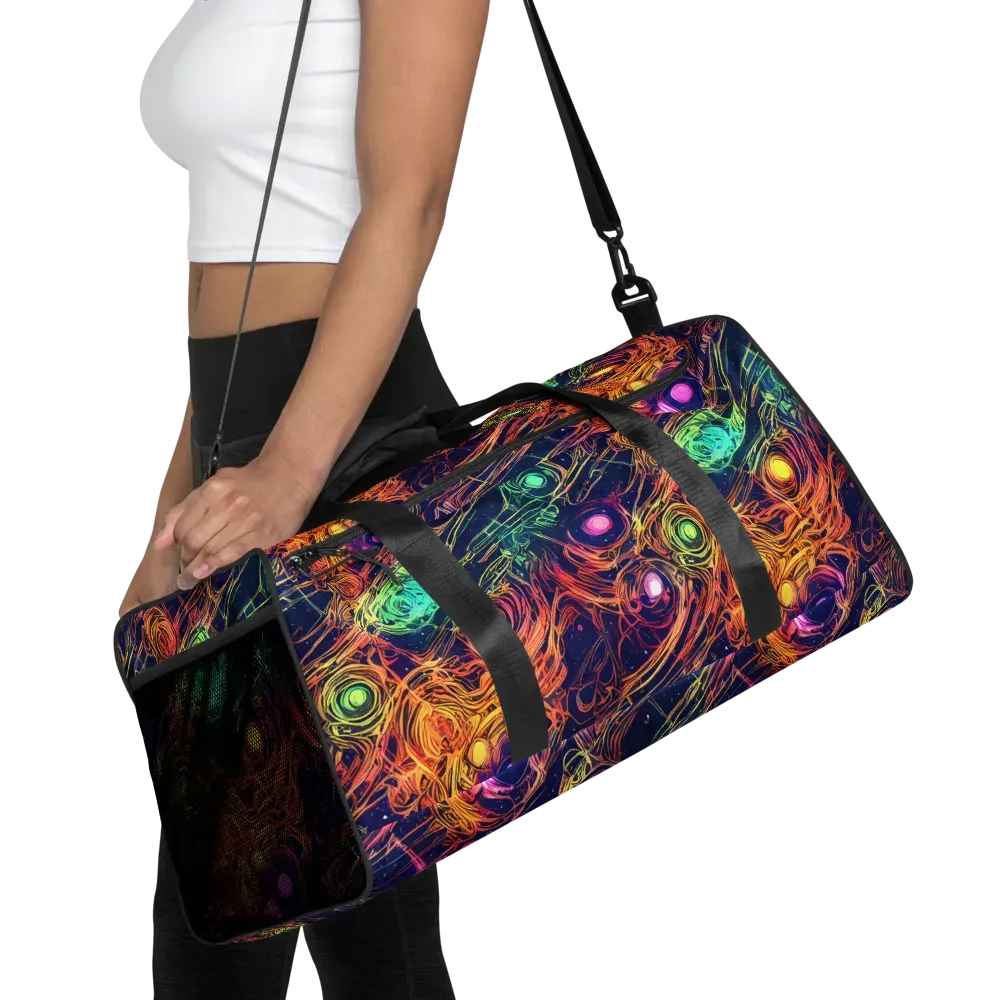Stellar Circuit on Duffle Bag — Front