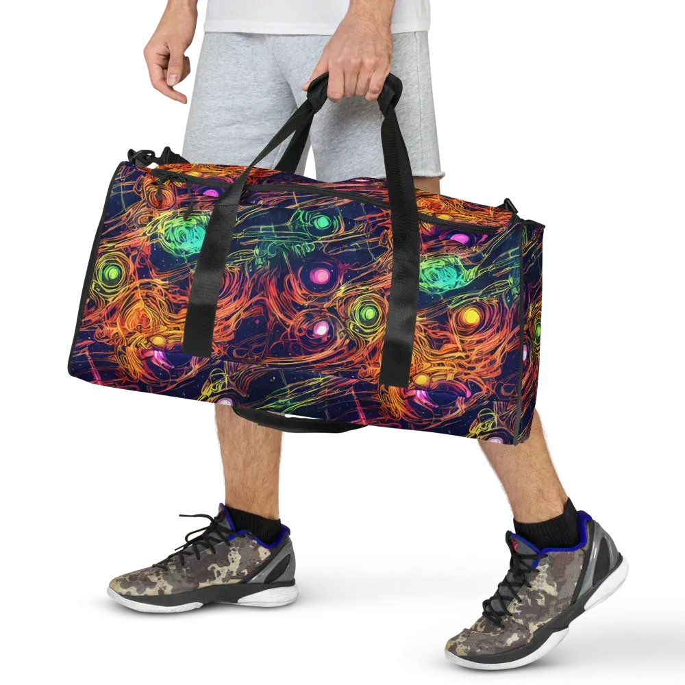 Stellar Circuit on Duffle Bag — Front