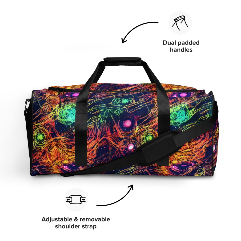 Stellar Circuit on Duffle Bag — Front