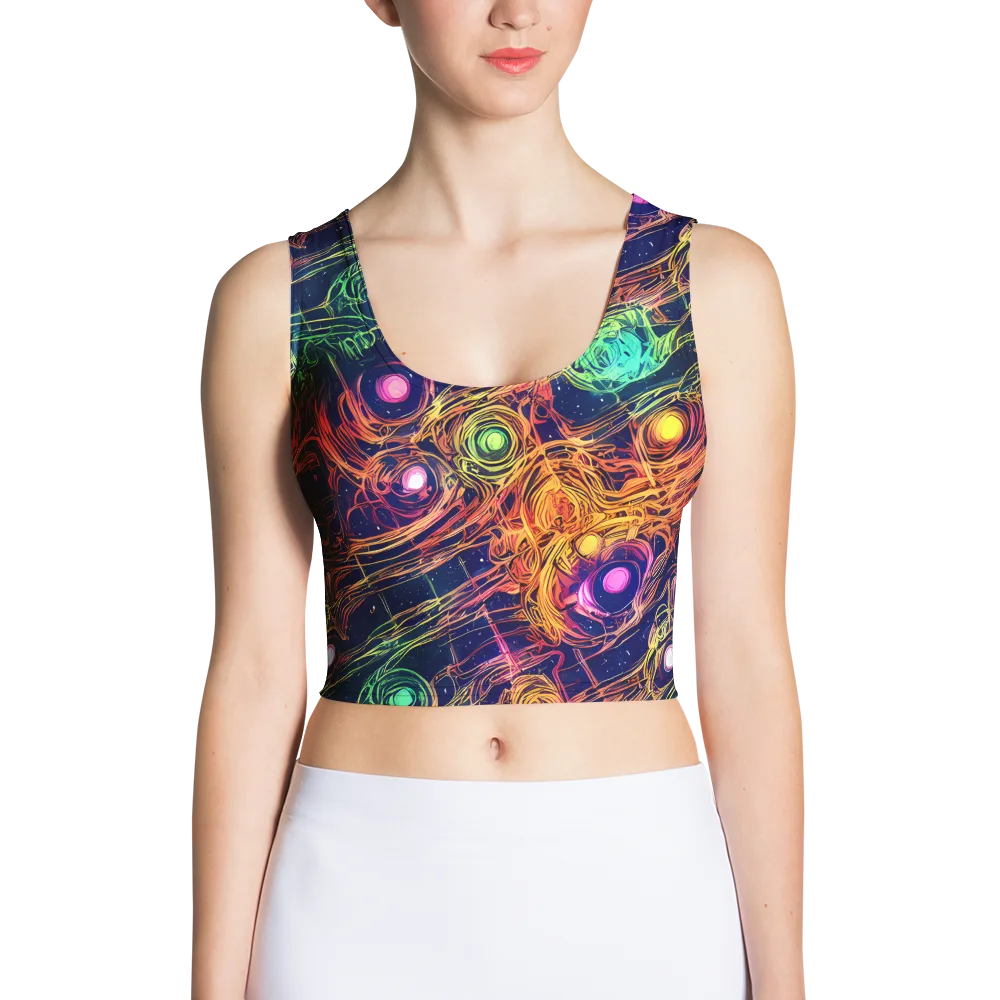 Stellar Circuit on Crop Top — Front