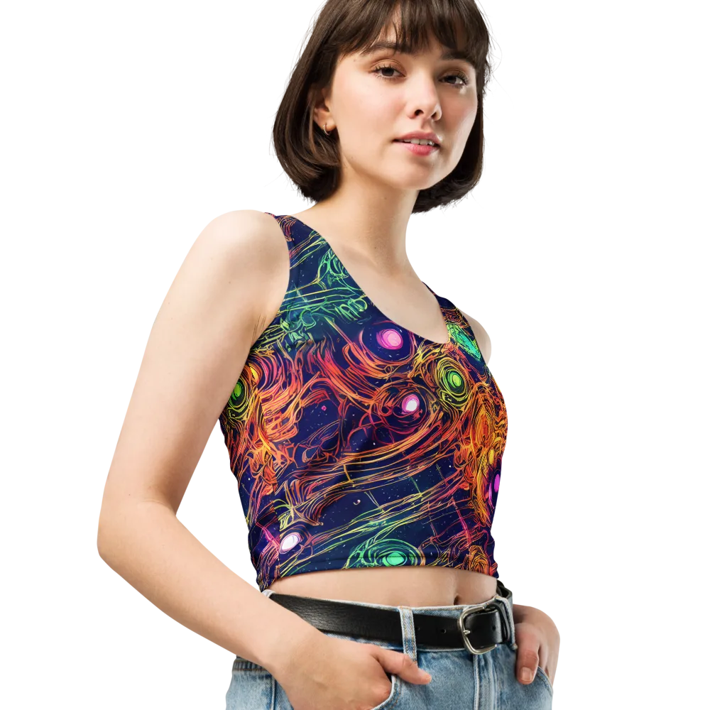 Stellar Circuit on Crop Top — Right Front