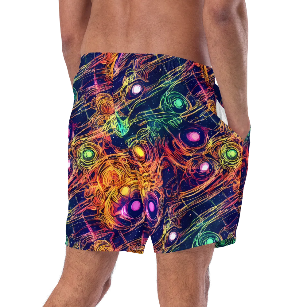 Stellar Circuit on Swim Trunks — Right Back