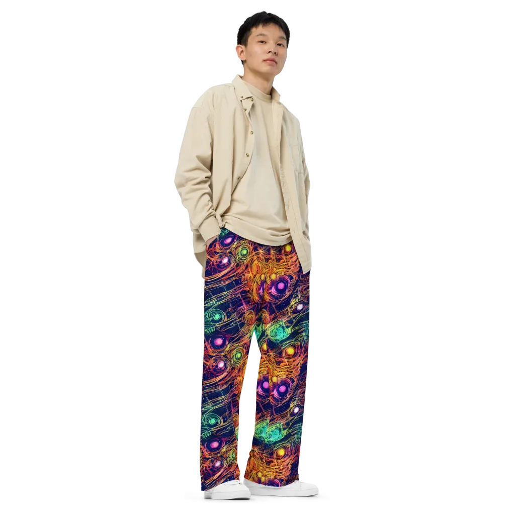 Stellar Circuit on Wide-Leg Pants — Right Front
