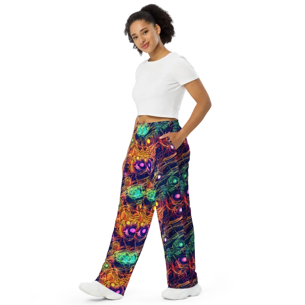 Stellar Circuit on Wide-Leg Pants — Left Front