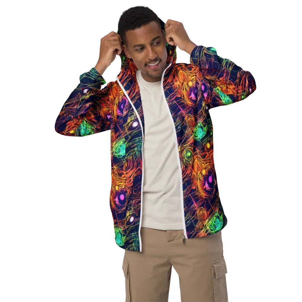 Stellar Circuit on Men's Windbreaker — Front