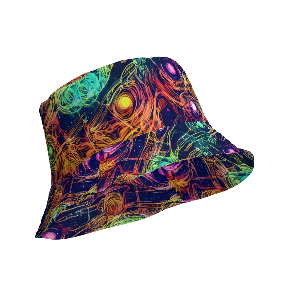 Stellar Circuit on Reversible Bucket Hat — Product details Outside