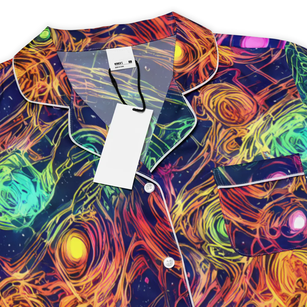 Stellar Circuit on Women's Short Sleeve Pajama Top — Product details