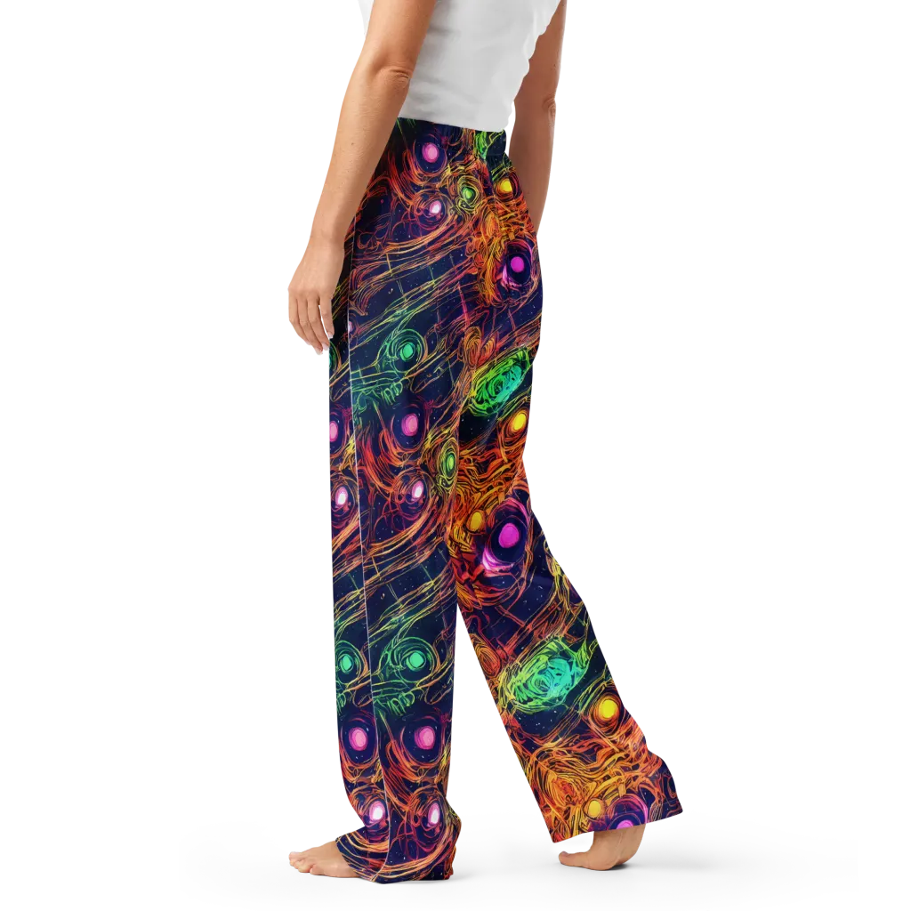 Stellar Circuit on Women's Pajama Pants — Left