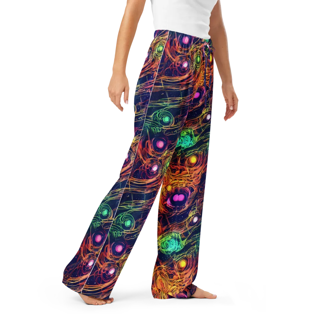 Stellar Circuit on Women's Pajama Pants — Right Front