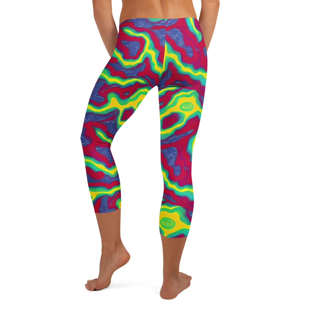 Voltage Valley on Capri Leggings — Back
