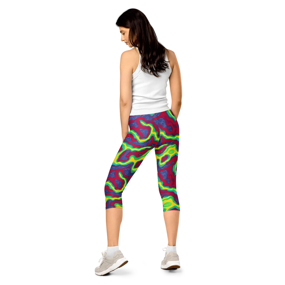 Voltage Valley on Capri Leggings — Back