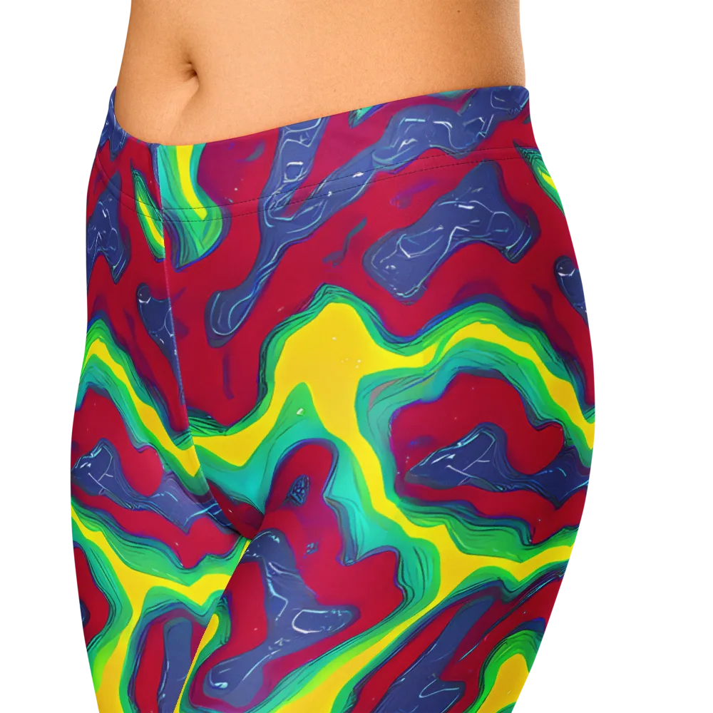 Voltage Valley on Capri Leggings — Zoomed-in