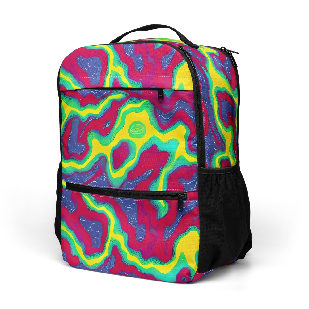 Voltage Valley on Utility Backpack — Left Front