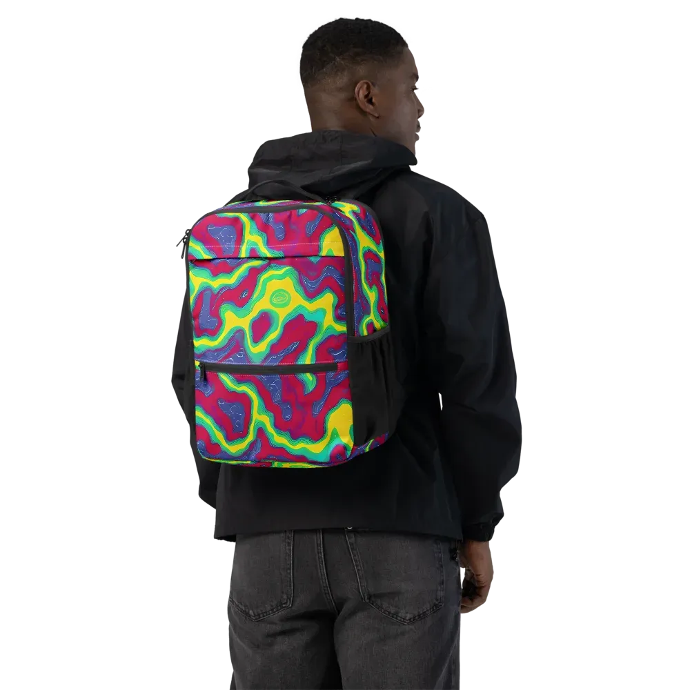 Voltage Valley on Utility Backpack — Back